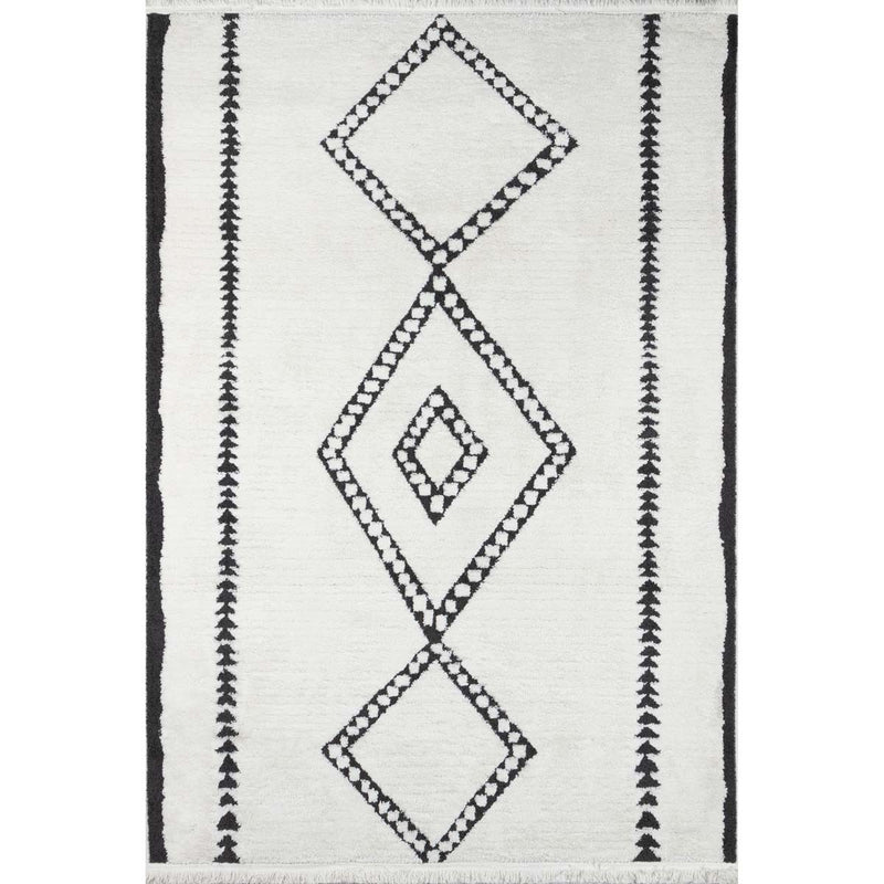 Triple Diamond Ivory Rug Collection
