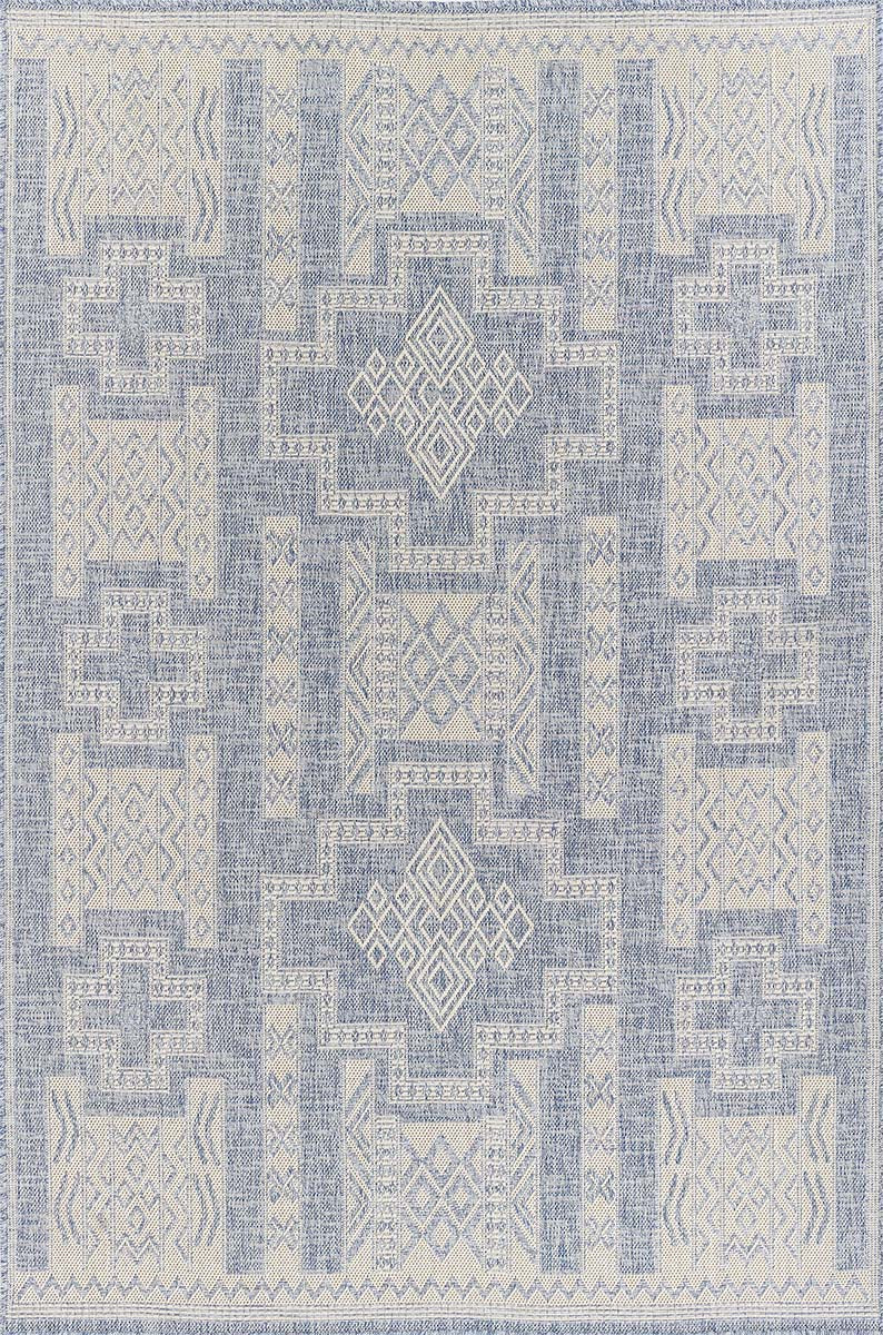Navajo Blue Indoor/Outdoor Rug Collection
