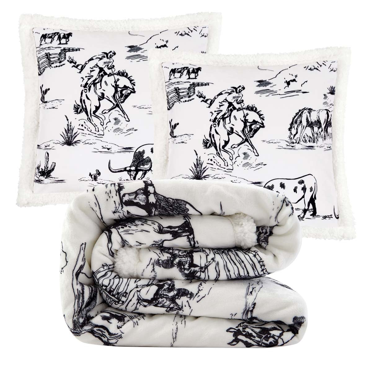 Rustic Ranch Pillow & Throw