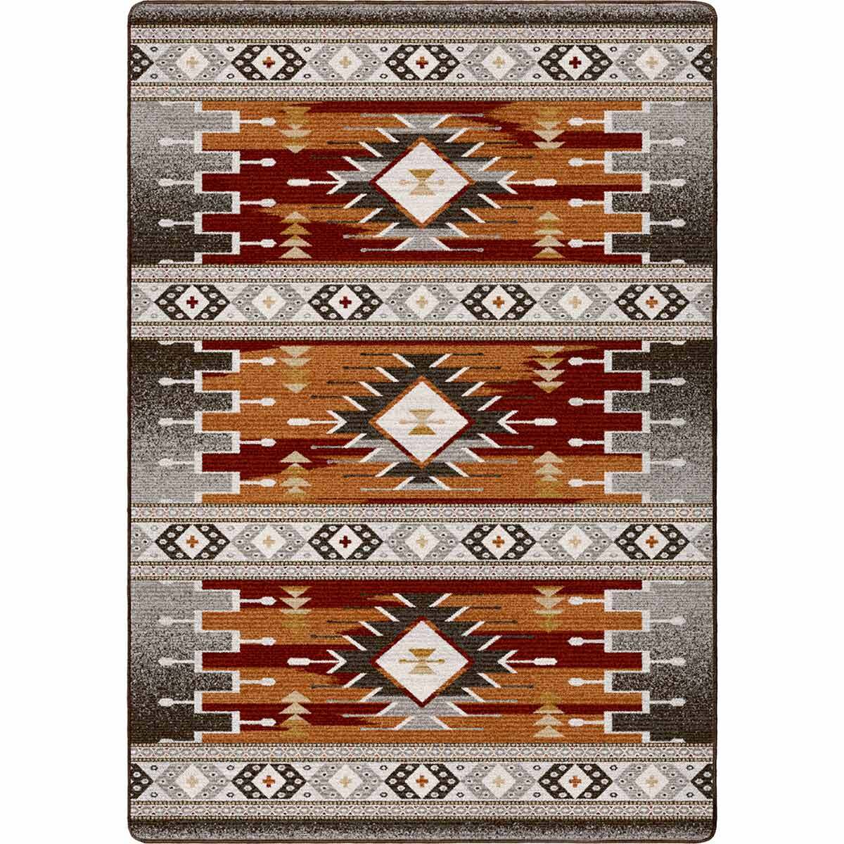 Sunset Path Rust Rug Collection