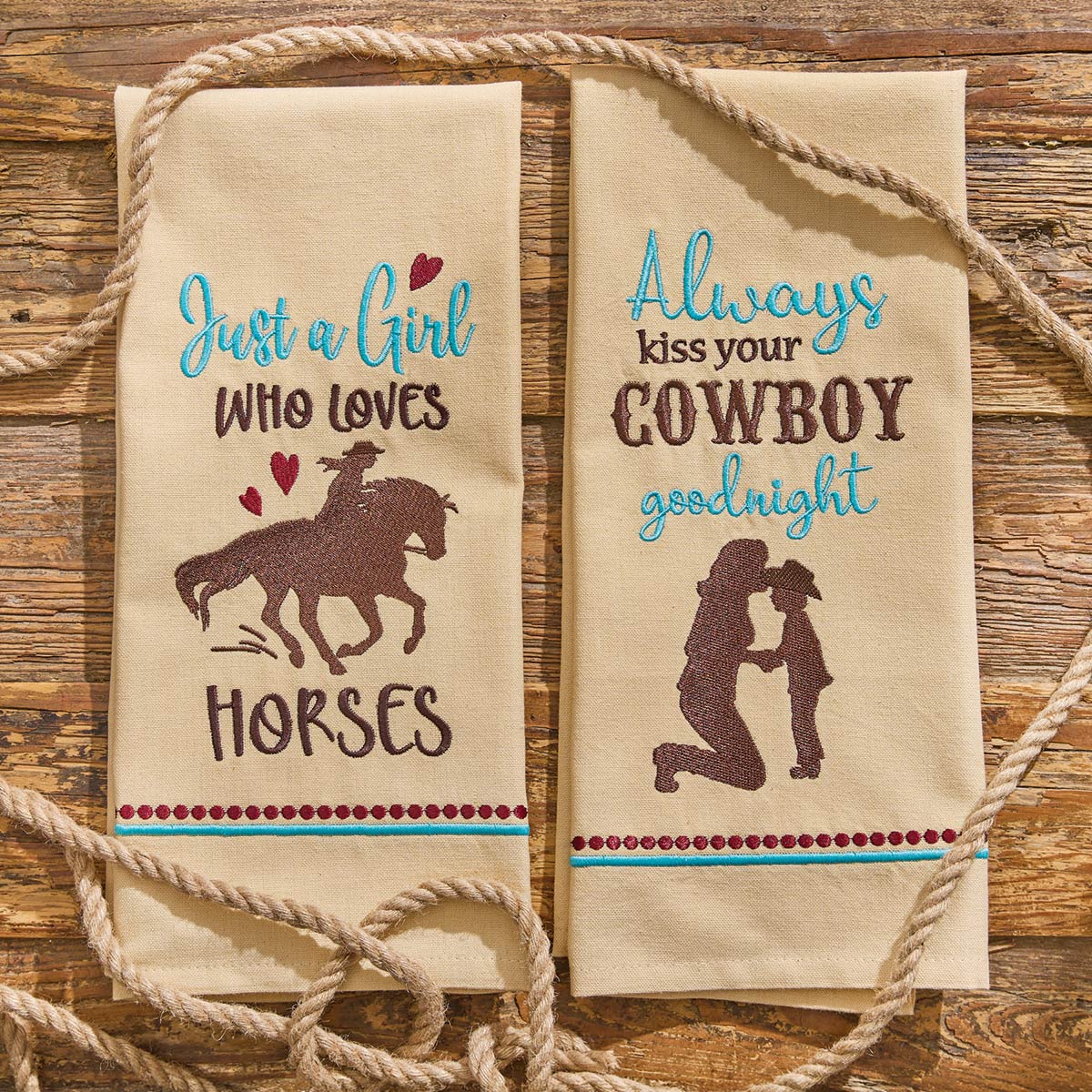 Cowgirl Dreams Dishtowels