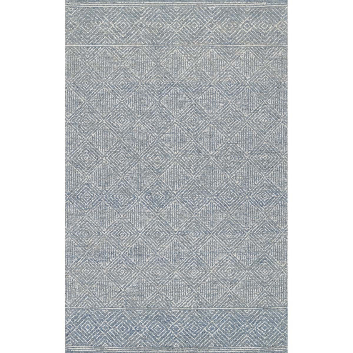 Prairie Palette Geometric Blue Rug Collection
