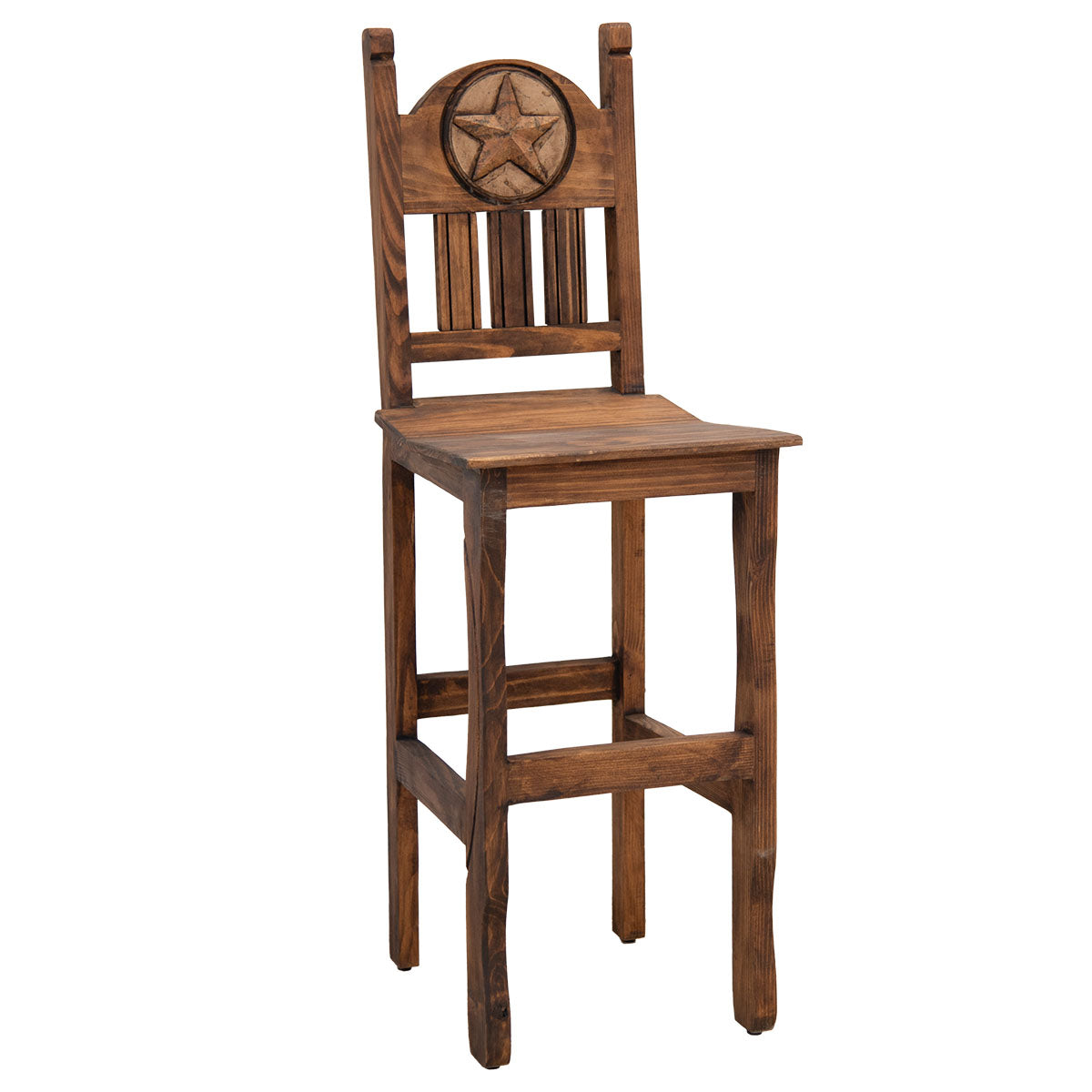Clarence Stone Starred Brown Barstools