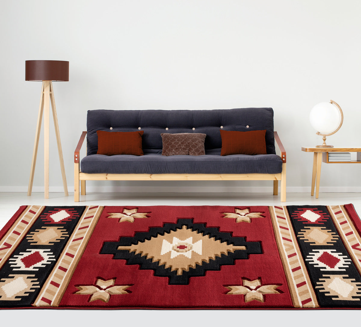 Star Vision Burgundy Rug Collection