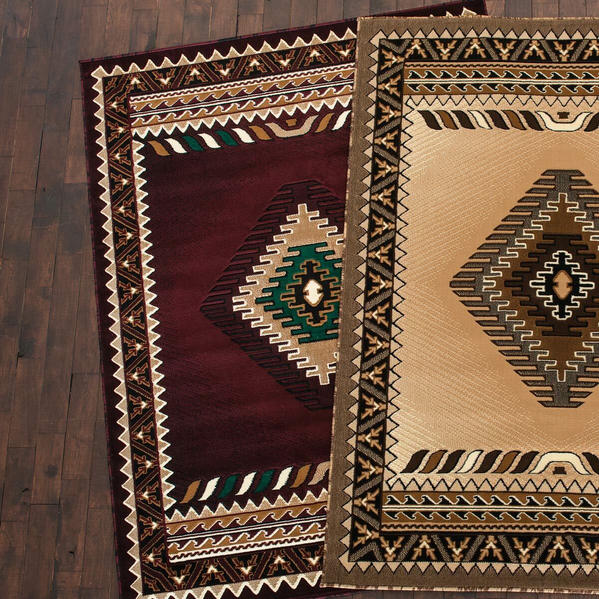 Diamond Mesa Burgundy Rug Collection