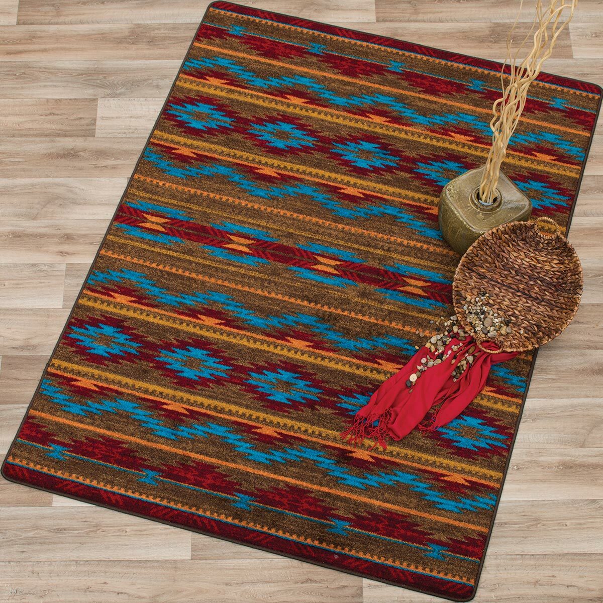 Turquoise Diamonds Rug Collection