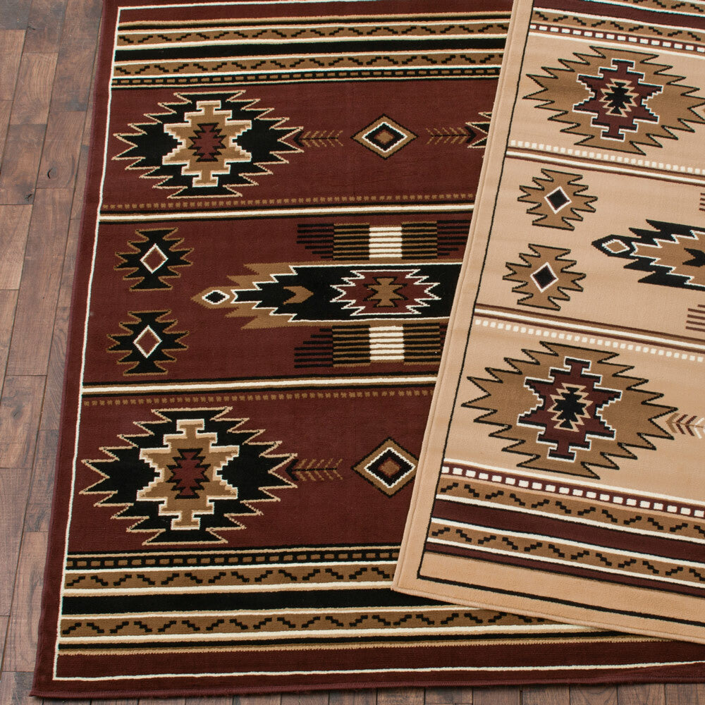 Southwestern Stars Brown Rug Collection