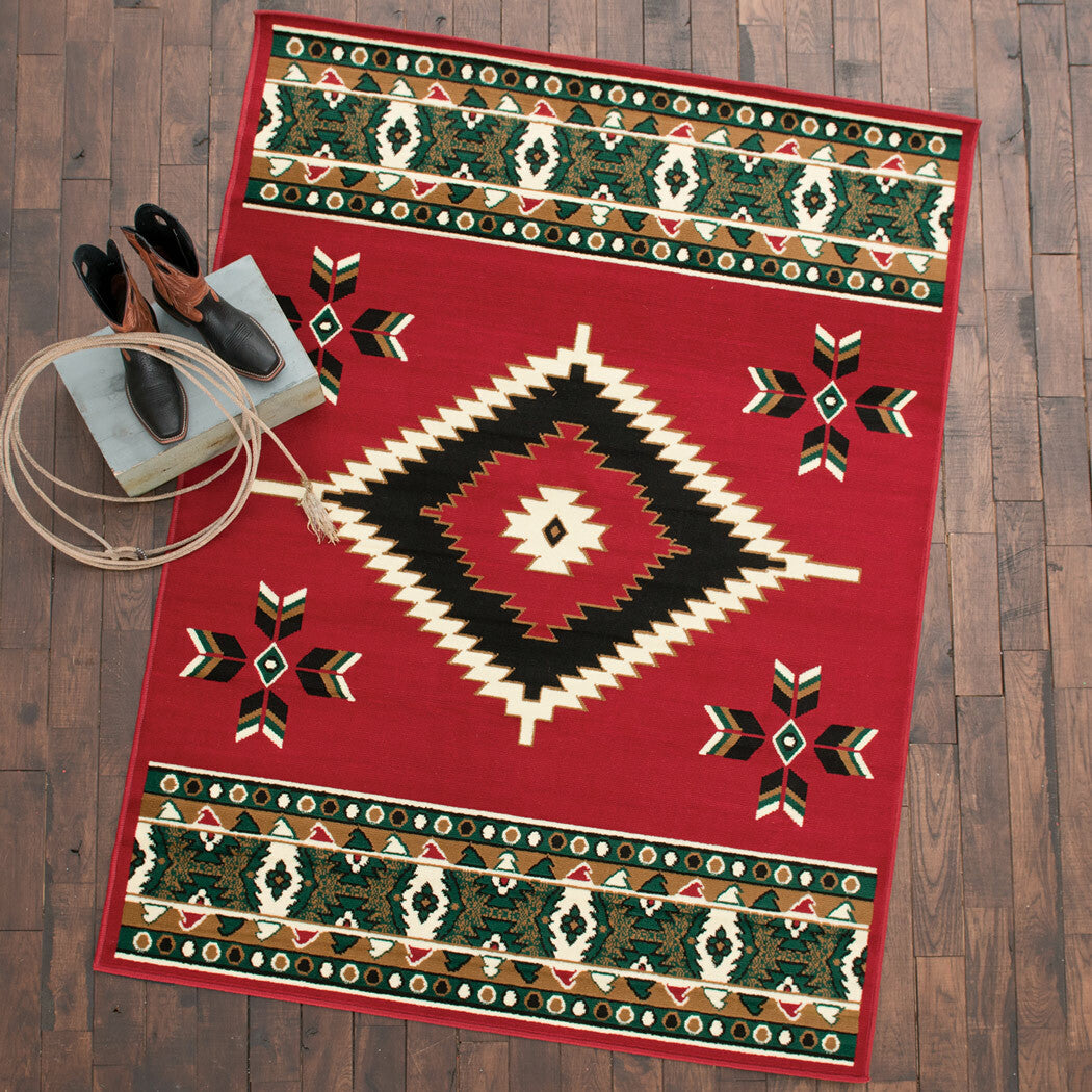 Southwestern Plateau Red Rug Collection