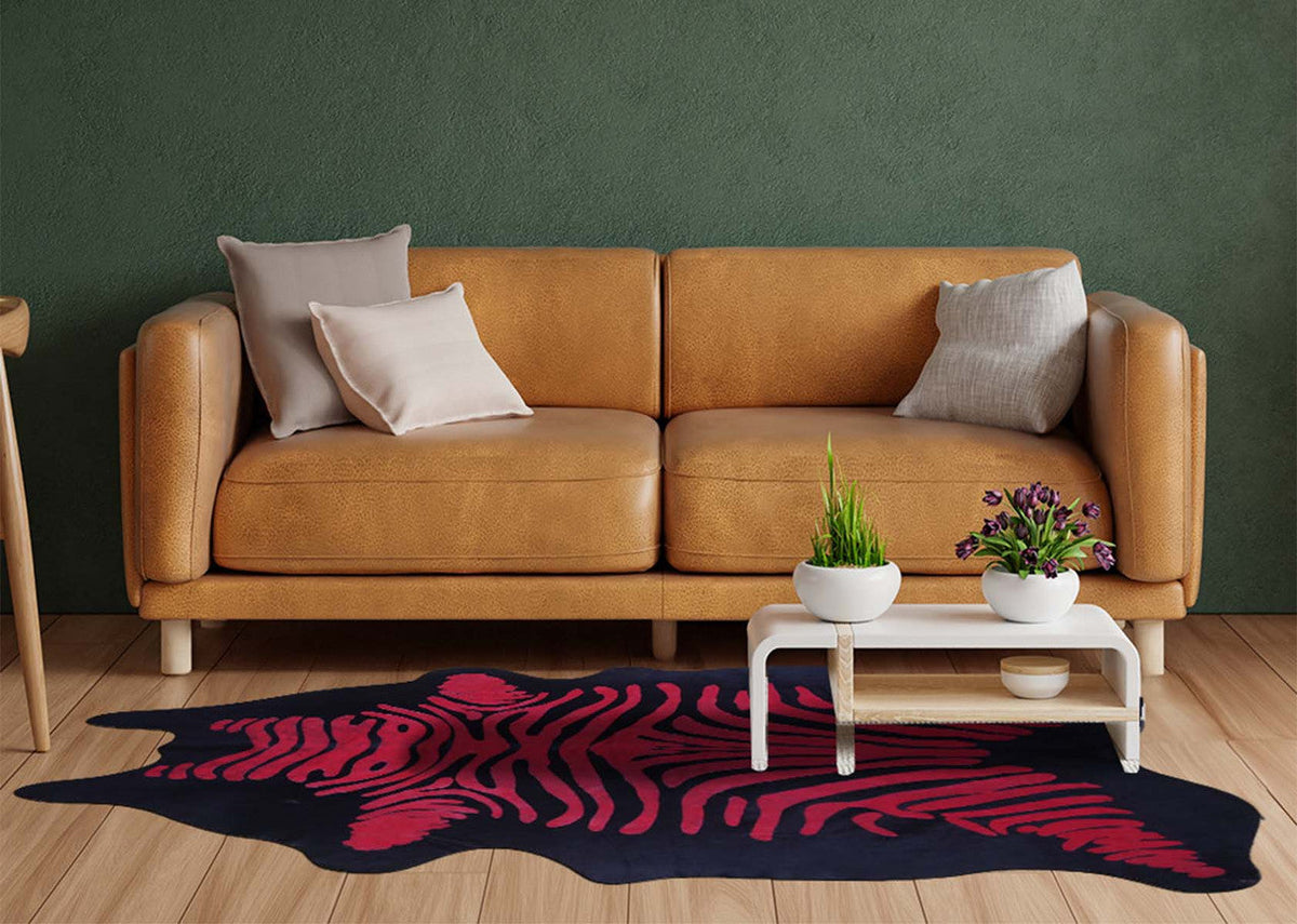 Scarlet Zebra Cowhide Rugs