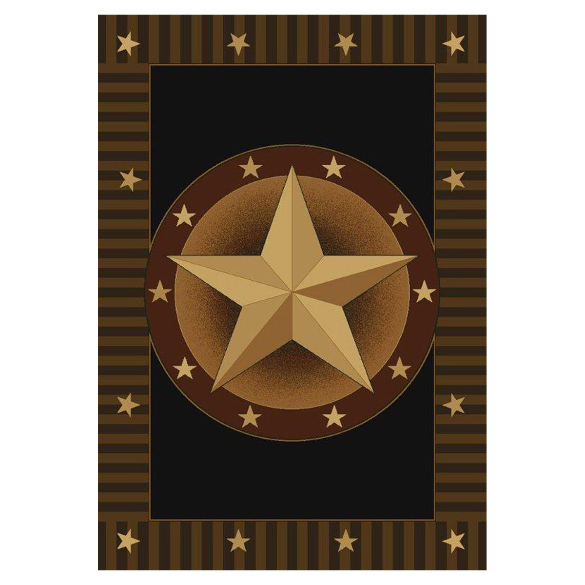 Circled Lone Star Rug Collection