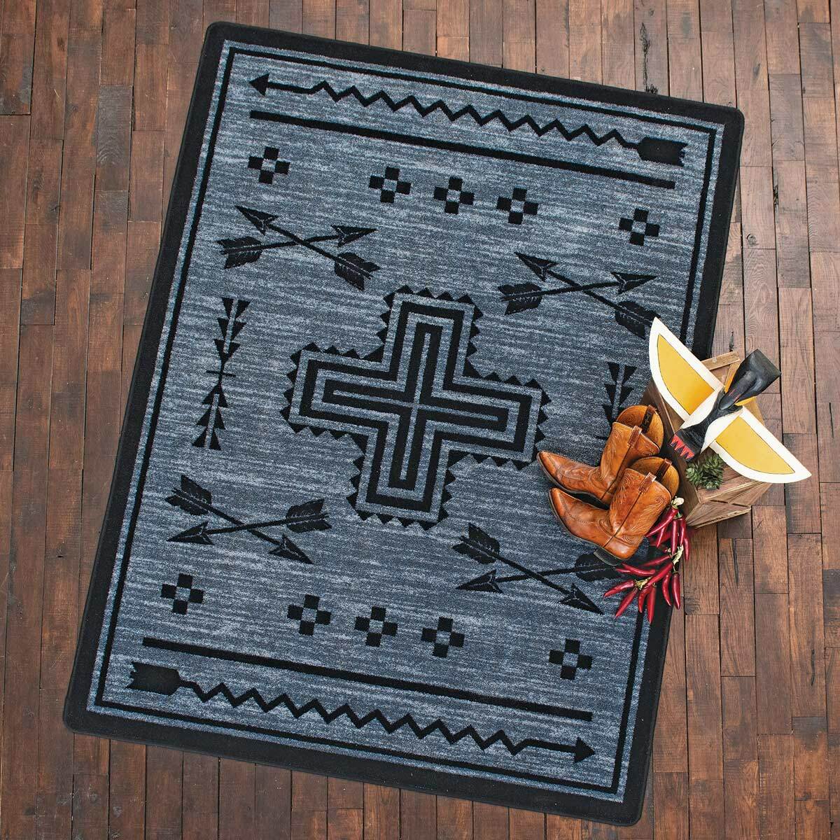 Crossed Arrows Flint Rug Collection