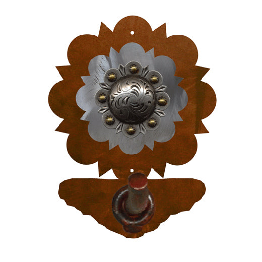Round Old Silver Berry Metal Bath Hardware