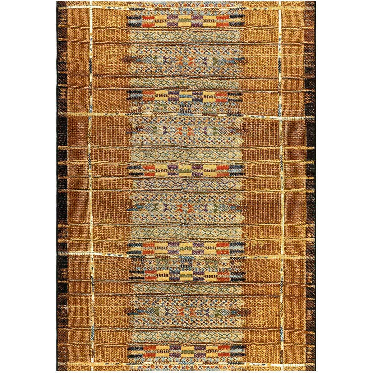 Tribal Stripes Gold Indoor/Outdoor Rug Collection