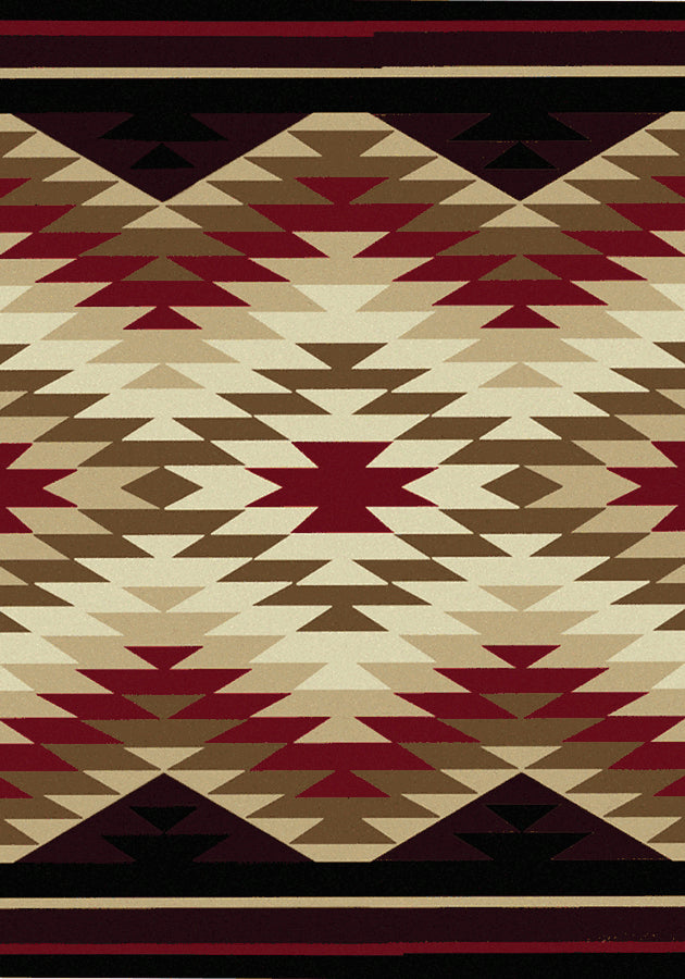 Star Burst Red Rug Collection