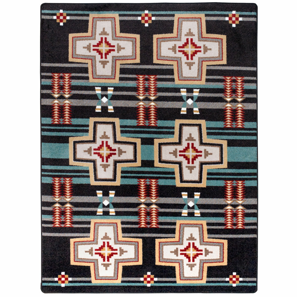 Grand River Black Rug Collection