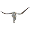 Authentic Longhorn Skull with Platinum Glass