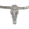 Authentic Longhorn Skull with Platinum Glass