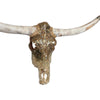 Authentic Longhorn Skull with Rose Gold Ombre Glass