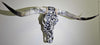 Authentic Longhorn Skull with Blue Stone