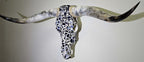Authentic Longhorn Skull with Blue Stone