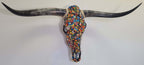 Authentic Longhorn Skull with Multi-Colored Stone