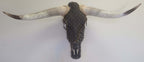 Authentic Longhorn Skull with Louis Vuitton Cowhide & Bronze Glass