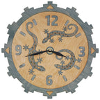 Triple Lizard Wall Clock