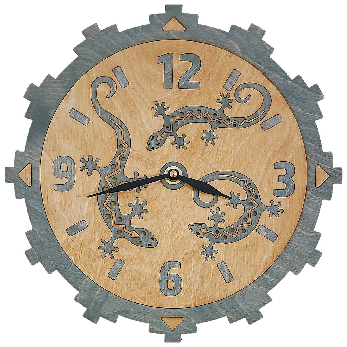 Triple Lizard Wall Clock