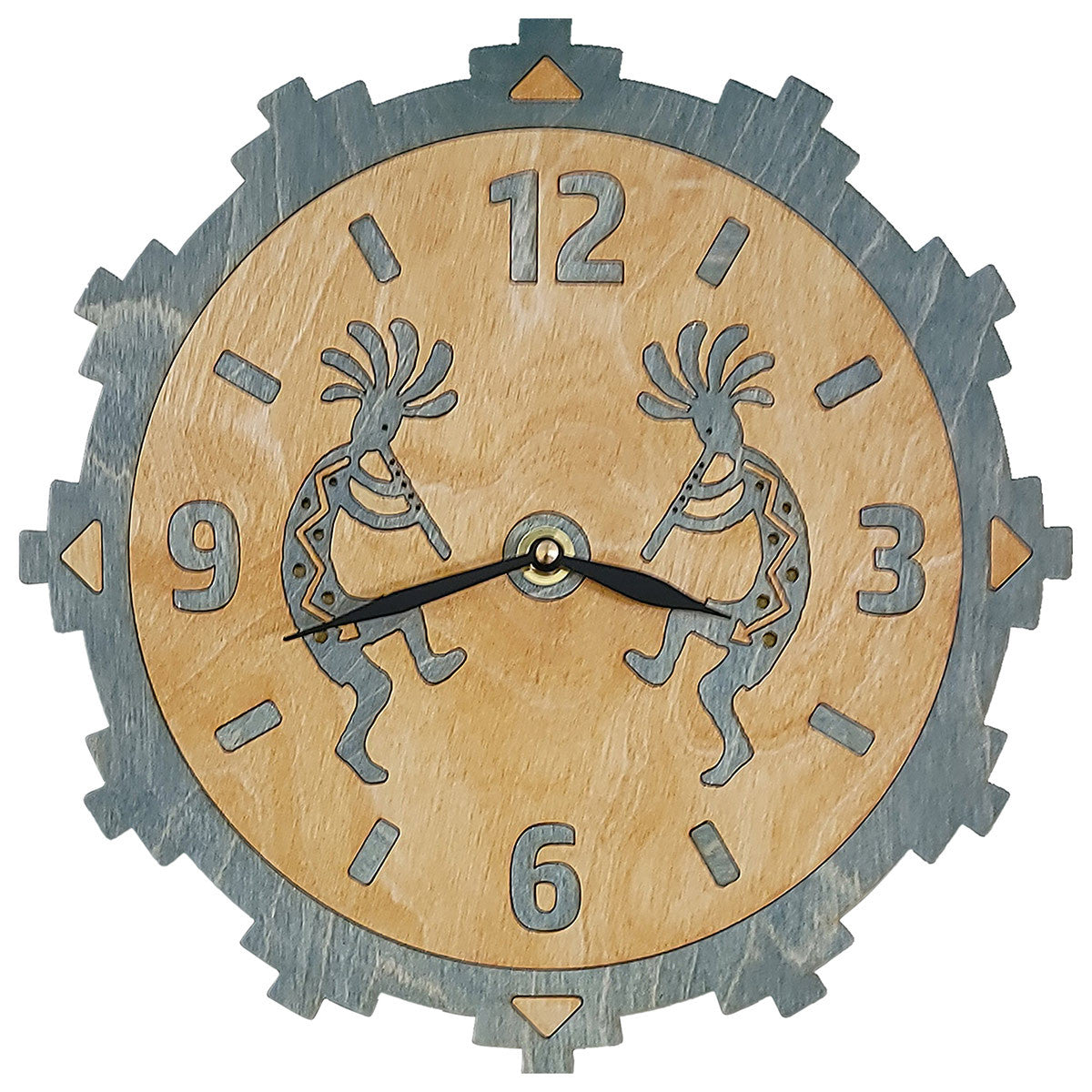 Twin Kokopelli Wall Clock