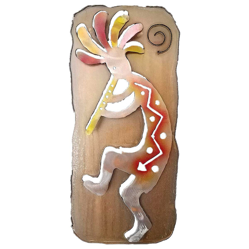 Dancing Kokopelli Rectangular Cutout Wall Art