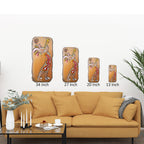 Kokopelli with Trumpet Rectangular Cutout Wall Art
