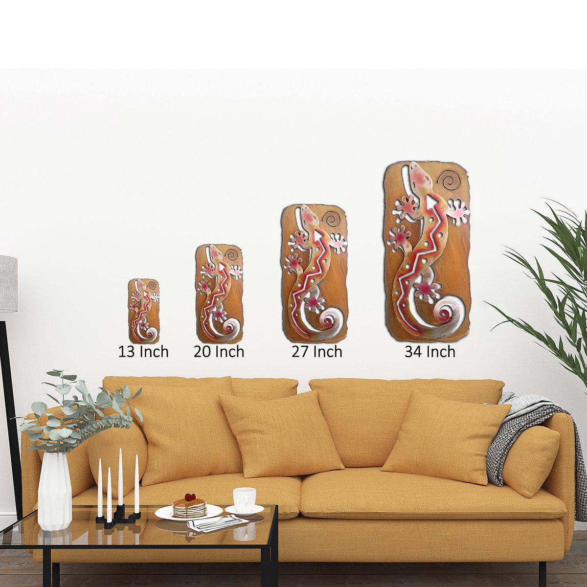 Taos Lizard Cutout Wall Art
