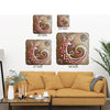 Sun Lizard Square Cutout Wall Art