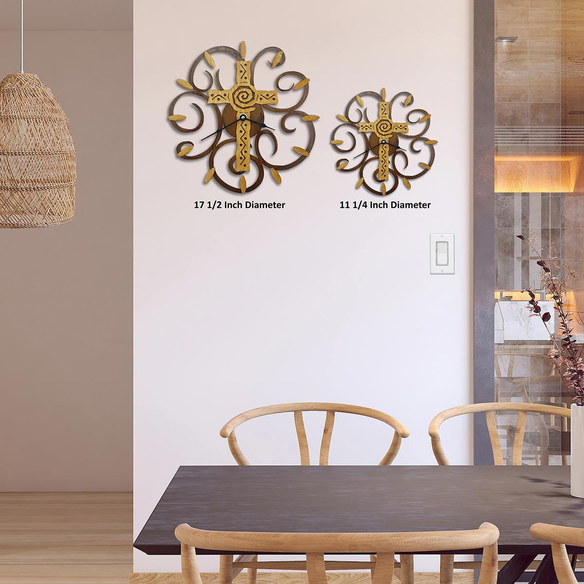 Designer Cross Wall Clock