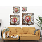 Desert Sunburst Square Cutout Wall Art