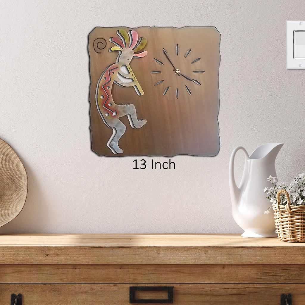 Kokopelli Playing Flute Wall Clock