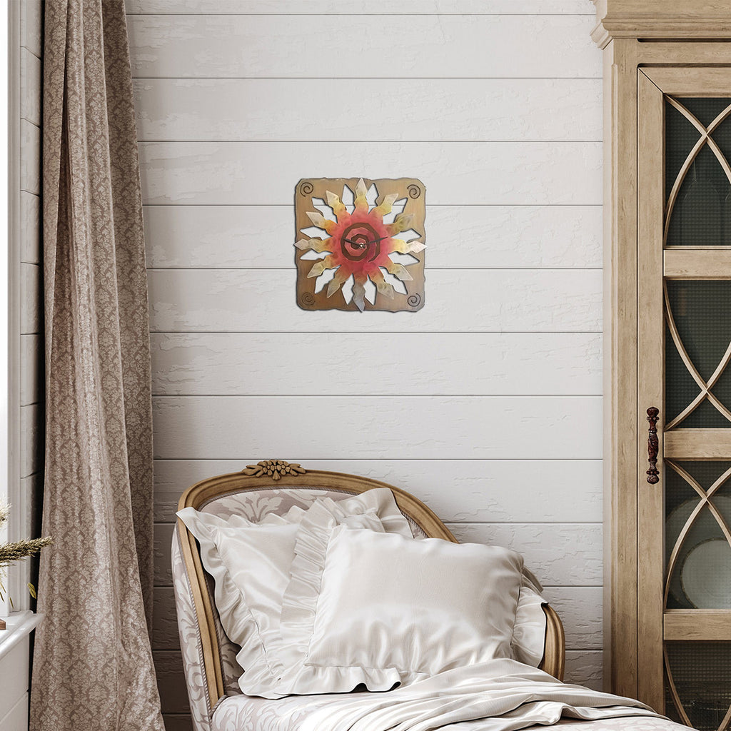 Mojave Sunburst Wall Clock