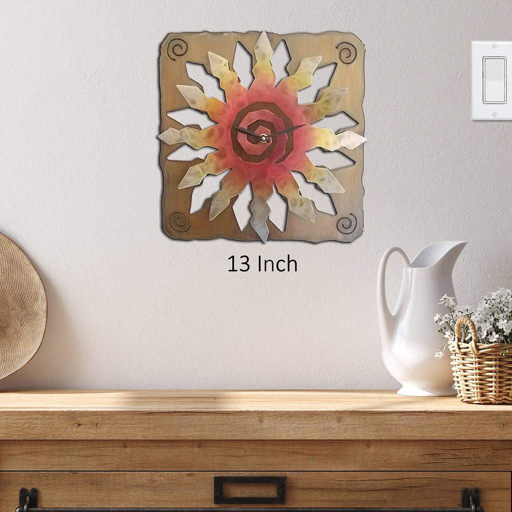 Mojave Sunburst Wall Clock