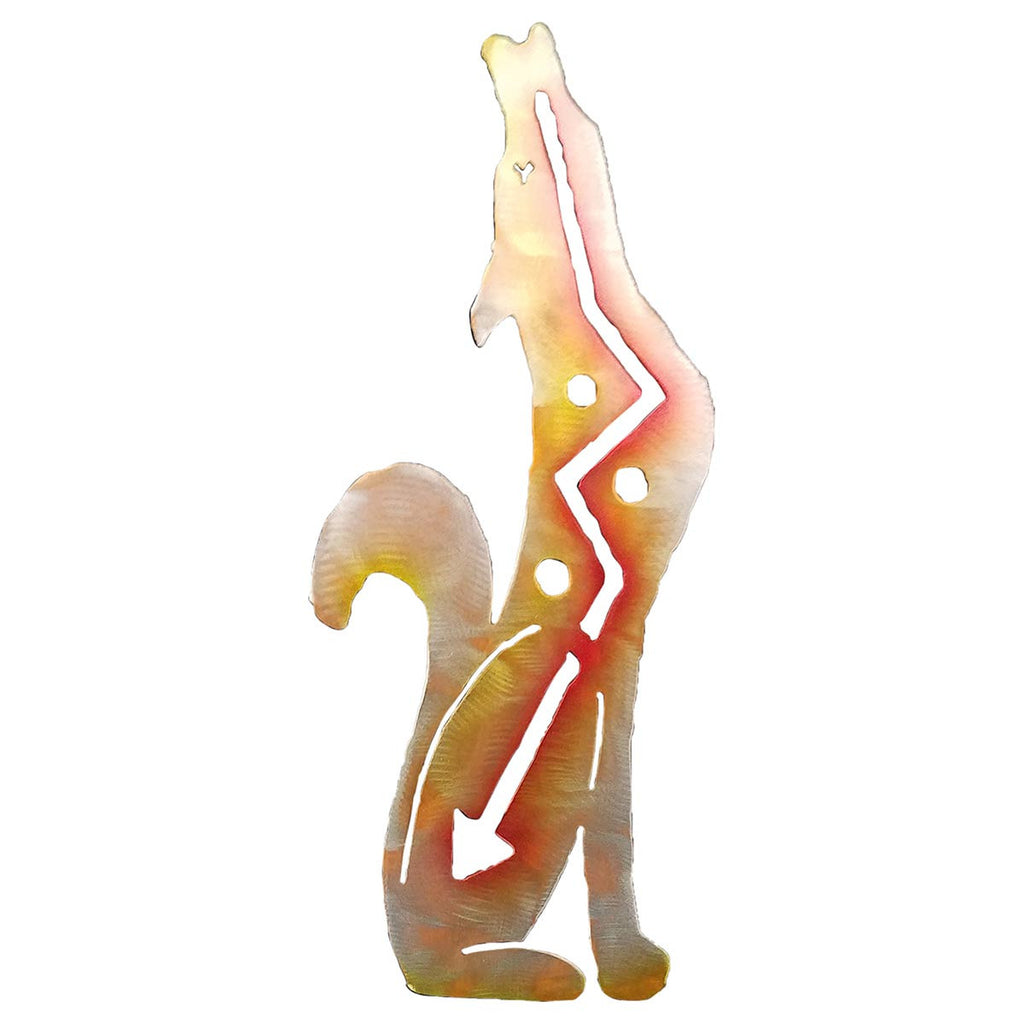 Coyote Howl Right Facing Cutout Wall Art
