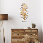 Dancing Kokopelli Cutout Swirl Wall Art