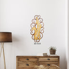 Designer Coyote Cutout Swirl Wall Art