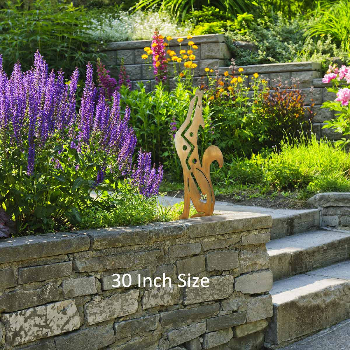 Designer Coyote Garden Statue