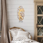 Kokopelli with Trumpet Cutout Swirl Wall Art