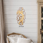 Kokopelli with Trumpet Cutout Swirl Wall Art