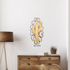 Sunset Cactus Cutout Swirl Wall Art