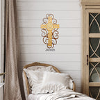 Moab Cross Cutout Swirl Wall Art