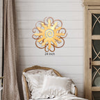 Canyon Sunburst Cutout Swirl Wall Art