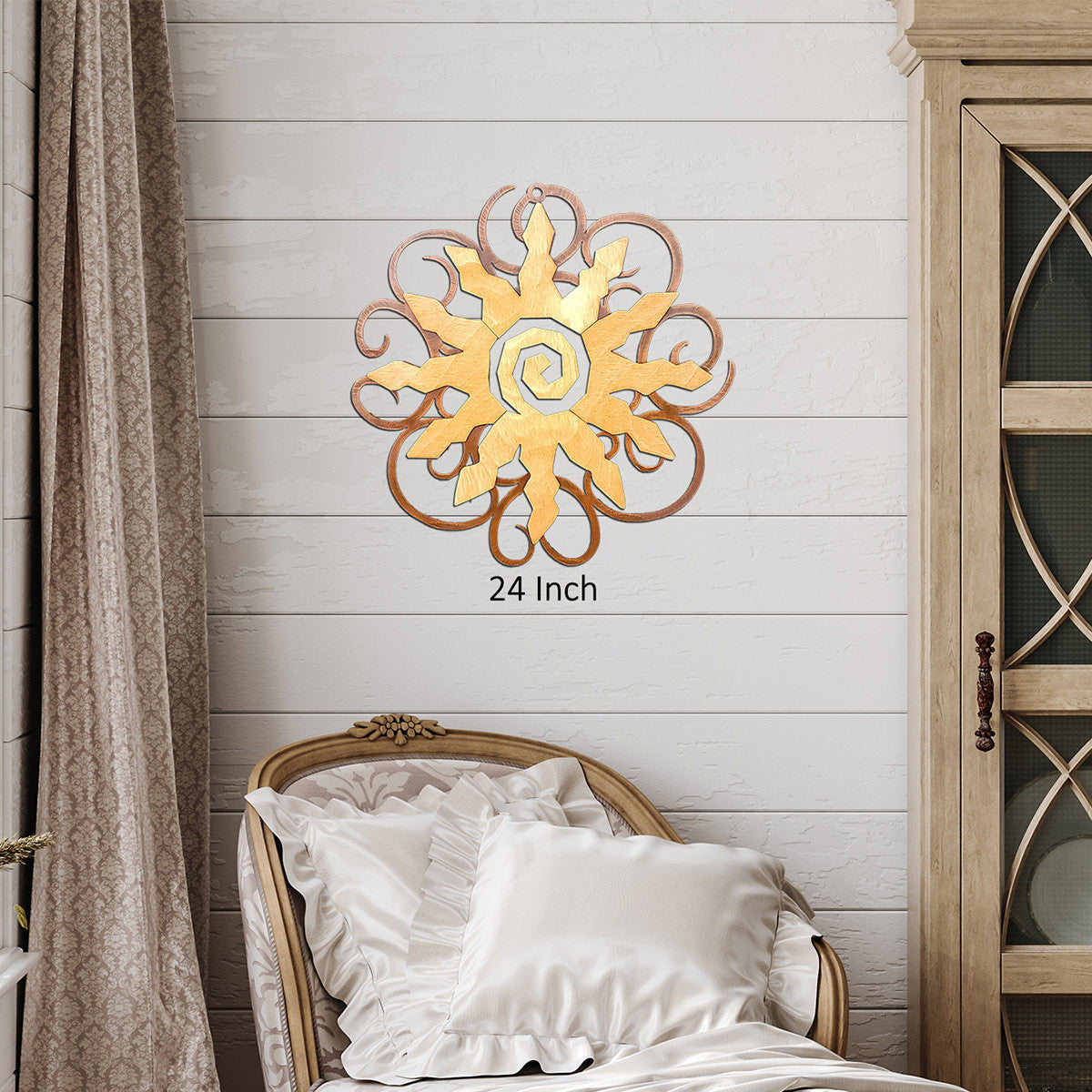 Canyon Sunburst Cutout Swirl Wall Art