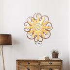 Canyon Sunburst Cutout Swirl Wall Art