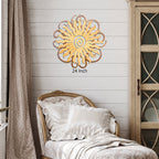 Desert Sunburst Cutout Swirl Wall Art